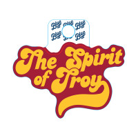 USC Trojans Spirit of Troy Band Huffed Font Sticker